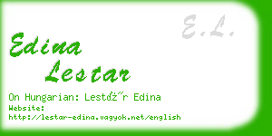 edina lestar business card